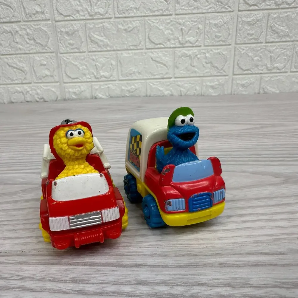 Tyco PreSchool Toys Set of 5 Sesame Street Characters Die Cast Cars Vintage 90s